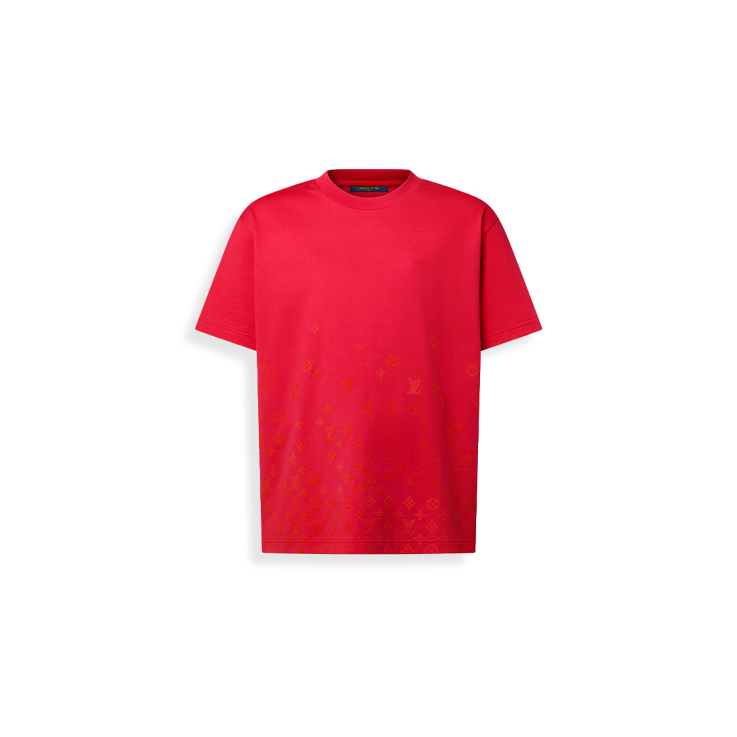 LOUIS VUITTON GRADIENT SIGNATURE FLOCK PRINT T-SHIRT 1AK7LW